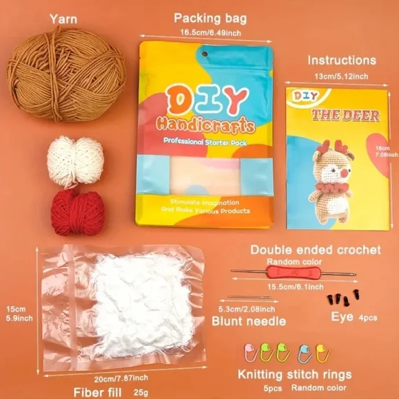 Baby Reindeer Crochet Kit - Picture 2 of 5